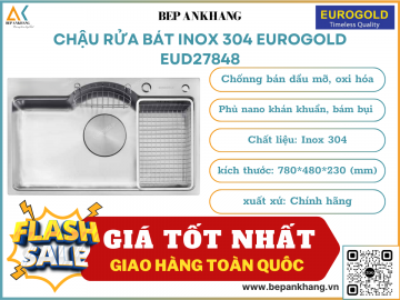 Chậu rửa bát chống xướt Eurogold EUD27848